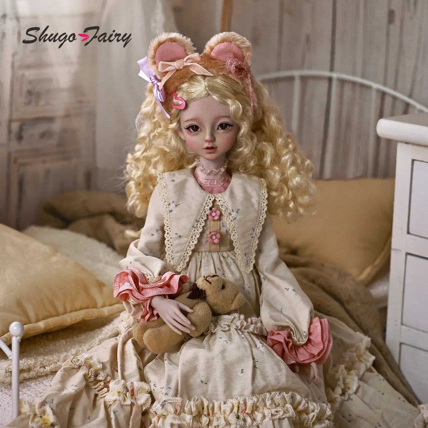 ShugaFairy Liano Bjd Doll 1/4 Head Bariy Body Village Garden Style Joint Body Baby Toys Girls BJD Dolls