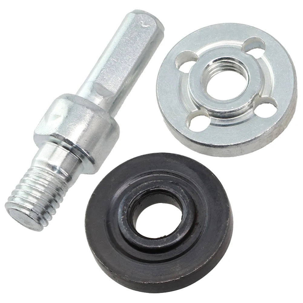 2/3Pcs M10 Flange Nut Pressure Plate W/ Connecting Rod Adapter Parts For Electric Drill Angle Grinder Power Tools Accessories