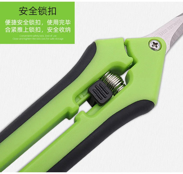 Garden Pruning Shears Stainless Steel Pruning Tools Gardening Tools Scissors Fruit Picking Household Potted Weed Pruning Shears