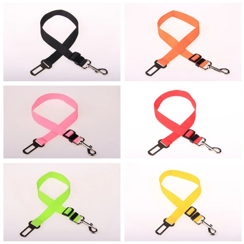 Car Seat Belt Pet Seat Adjustable Pet Cat Dog Pet Supplies Vehicle Dog Harness Lead Clip Safety Cat Dog Safety Adjustable