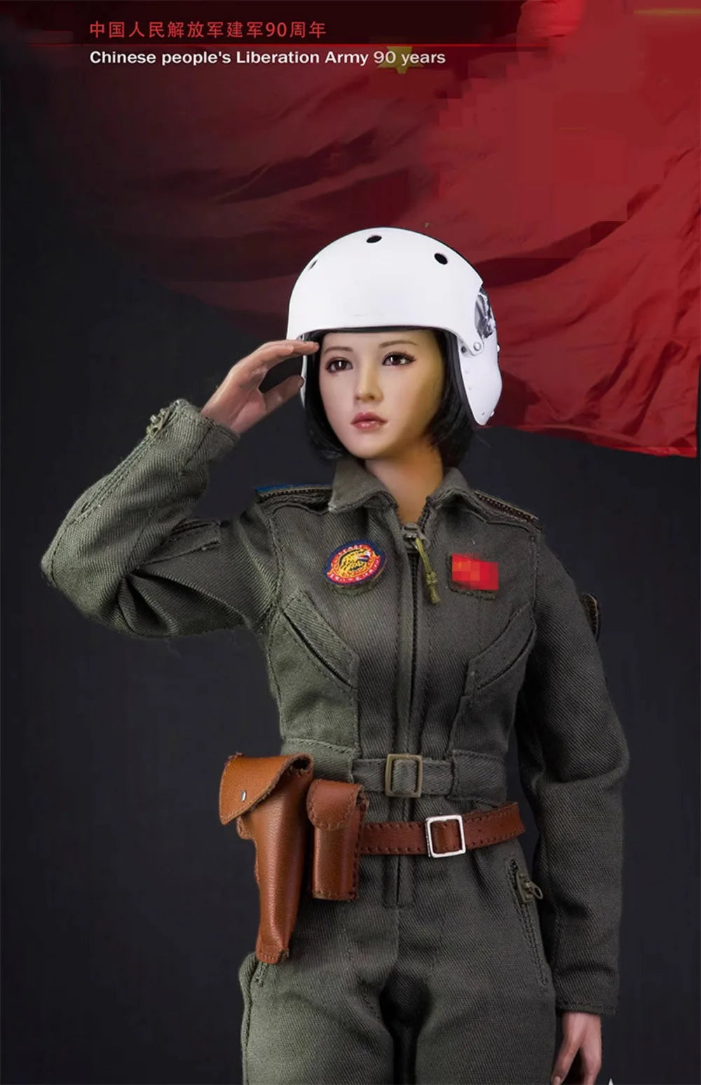 In Stock FLAGSET FS-73006 1/6 Collectible Chinese Women's Air Force 12'' Female Soldier Action Figure Model Full Set Model Toys