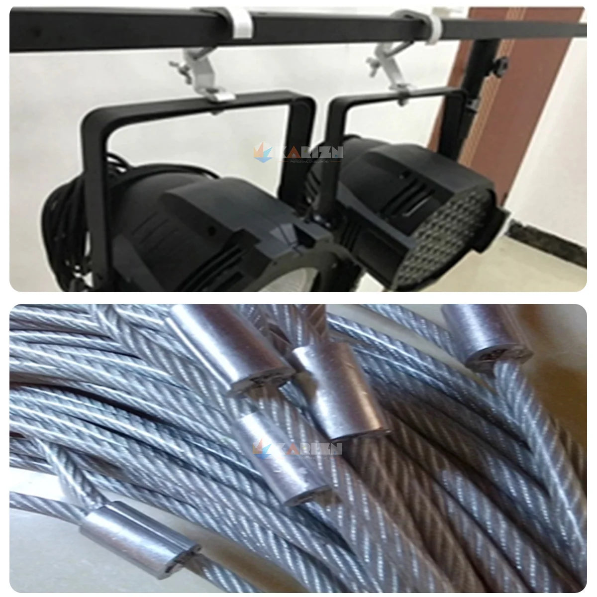 1-40 Cables Safety Ropes Security Cable Safety Cable Steel Wire Stage Light Equipment Led Bar Par Light Maximum