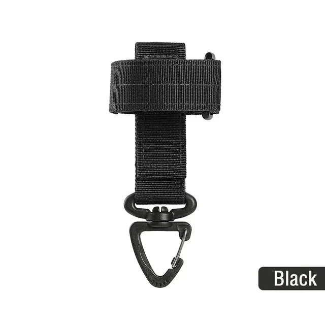 Mountaineering Buckle Outdoor Keychain Tactical Gear Clip Keeper Pouch Belt Keychain Gloves Rope Holder Military Hook Camping