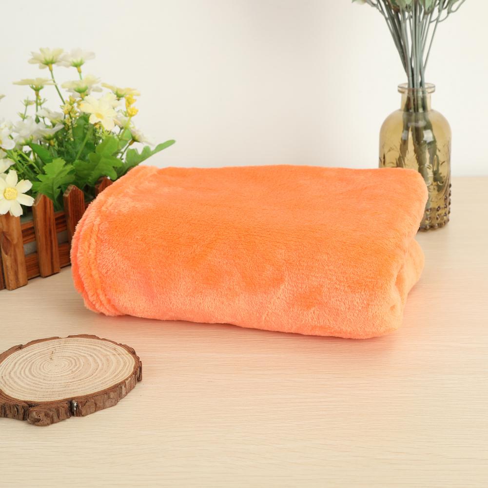 Fluffy Winter Coral Fleece Blankets Plain Bedspreads Thick Warm Soft Throw Blankets Universal Solid-color Sofa Cover Bed Cover