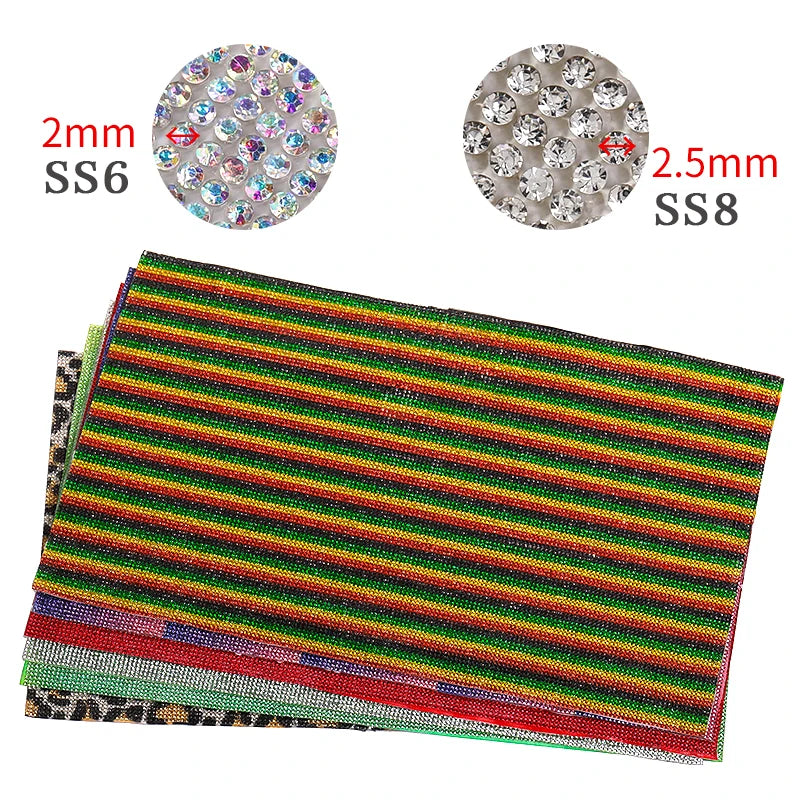 1 Sheet 24*40CM Rhinestones Sticker Self Adhesive Sewing Trimmings Glitter Gem Art Crafts DIY Car Phone Decoration Appliques