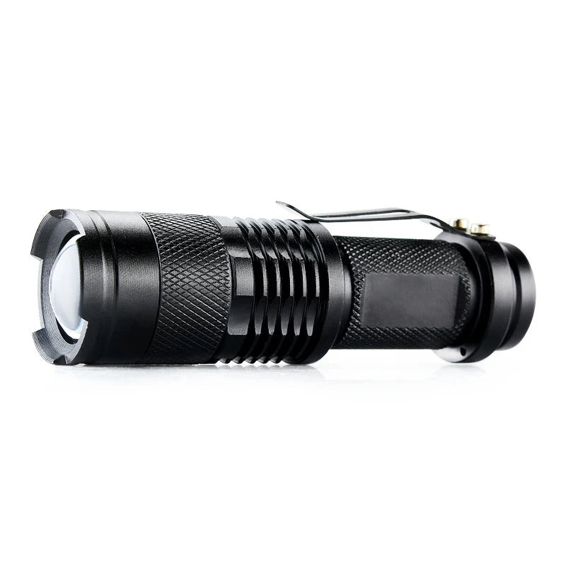 300Lumens 7W Waterproof Lanterna Zoomable Led Flashlight Red Light Torch 3Mode Penlight Portable Led Lights for AA/14500 battery