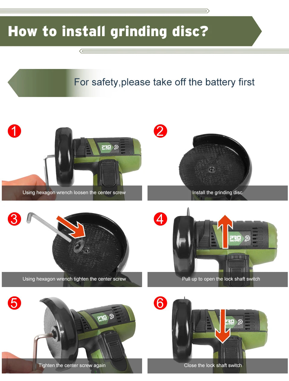 12V Mini Angle Grinder Cordless Polishing Machine 1500mAh 19500RPM Cutting Grinding Electric Power Tools by PROSTORMER