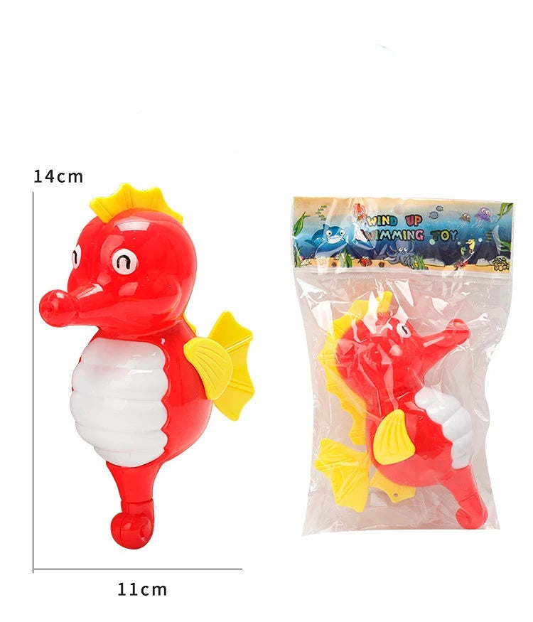 Single Sale Cute Cartoon Animal Tortoise Classic Baby Water Toy Infant Swim Turtle Wound-up Chain Clockwork Kids Beach Bath Toys