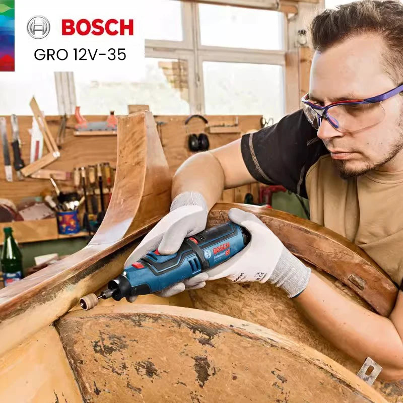 Bosch GRO 12V-35 Cordless Grinder 12V Electric Rotary Multi-Purpose Tool for Engraving Sanding Polishing Drilling Power Tools