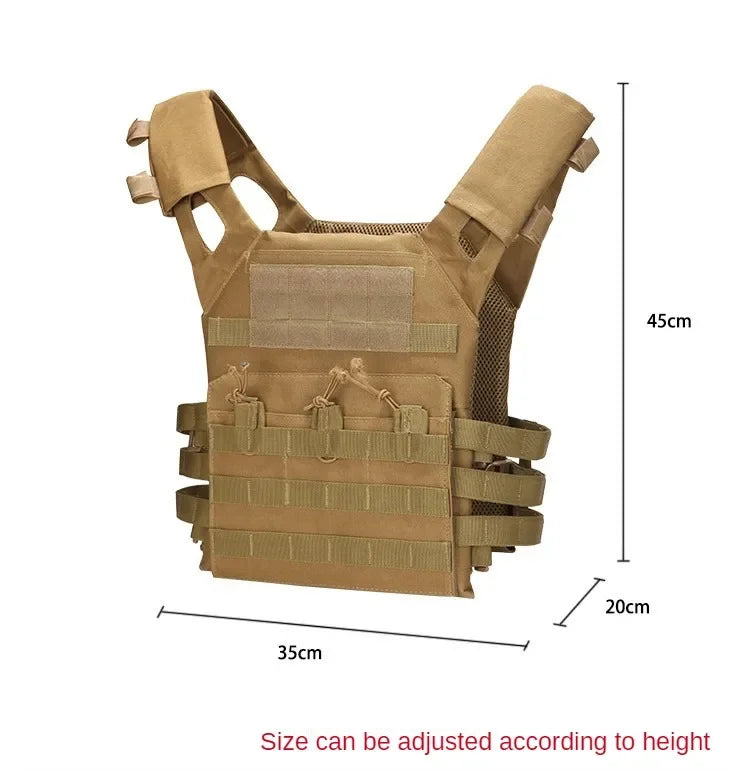 Nylon Tactical Vest Body Armor Hunting Carrier Airsoft Accessories Combat MOLLE Camo Vests