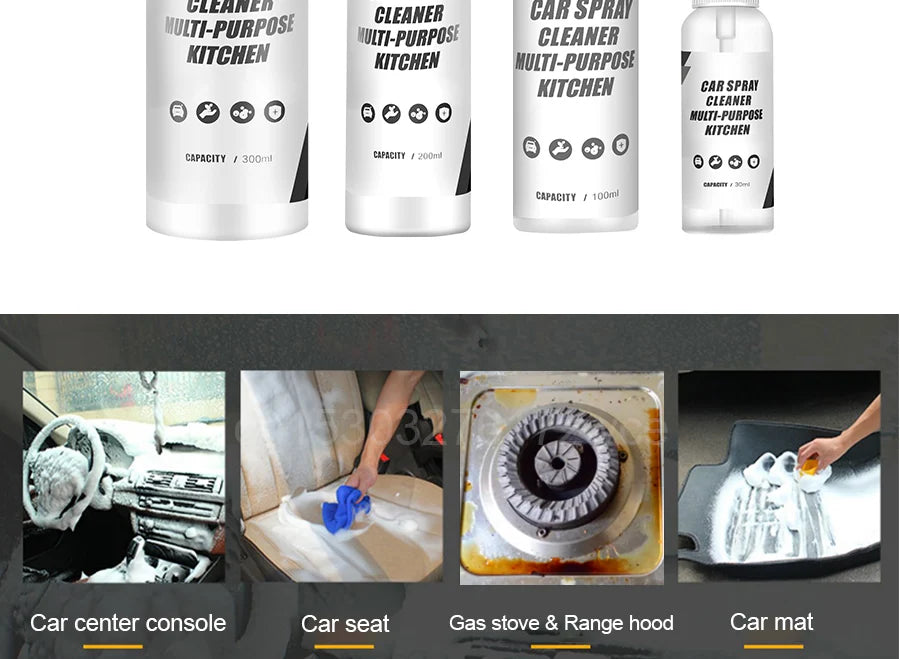 Multi-Purpose Foam Cleaner, Rust Remover, Cleaning Car, House Seat, Car Interior Accessories, Home Kitchen Cleaning Foam Spray