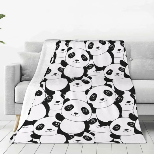 Panda Blanket Cover Coral Fleece Plush Panda,cute,animal Soft Throw Blankets for Bedding Couch Bedroom Quilt