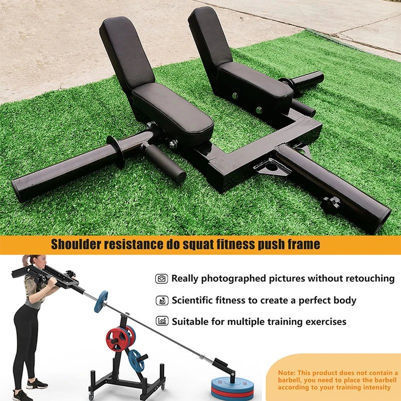 Gym Shoulder Back Push Pull Shrug Handle Core Strength Training Equipment Is Used For Barbell Squat Fitness Machine Accessories