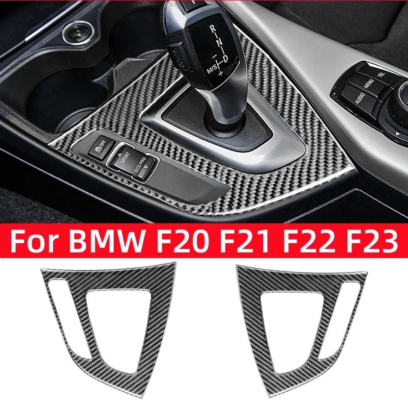 For BMW 1 Series F20 F21 116i 118i 2 Series F22 F23 Accessories Carbon Fiber Interior Car Gear Shift Panel Trim Cover Stickers