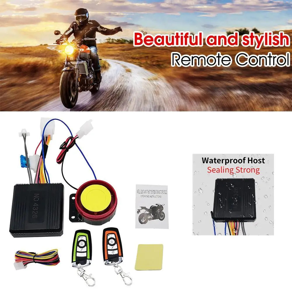 Motorcycle 12V Remote Control Anti-theft Security Alarm System Anti Theft NIC For Motorcycle Anti Shear Lock Anti-theft Device