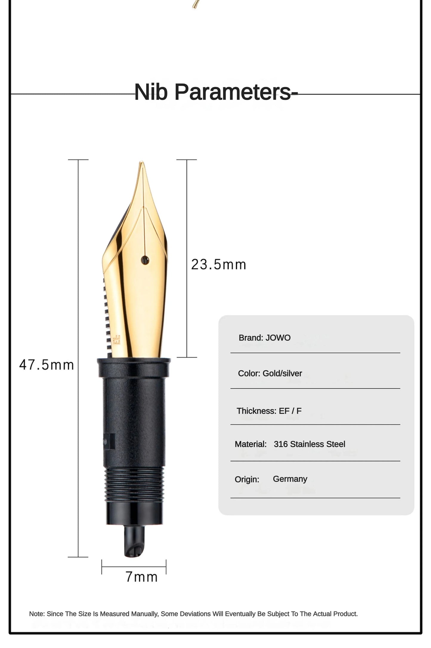 New Asvine Fountain Pen Nibs No.6 BOCK / JOWO Nibs Replaced for Asvine V169 P20 P30 V126 Fountain Pen School Supplies Stationary