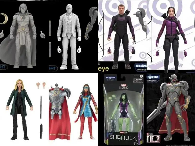 Marvel Legends Action Figure Movable Model Toy Collection Moon Knight Ms Marvel She Hulk Sharon Carter Hawkeye Kate Bishop