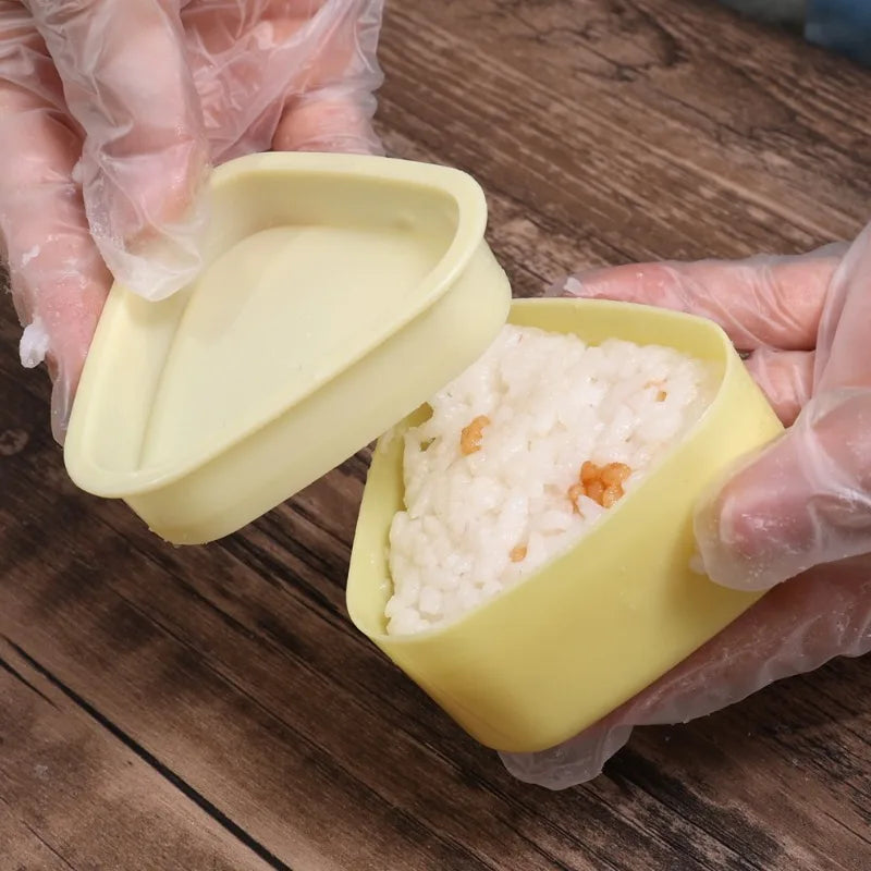 1/2Pcs Triangular Plastic Sushi Mold Onigiri Rice Ball Food Press Maker Japanese Bento Baby Rice Ball Molds Kitchen Accessories