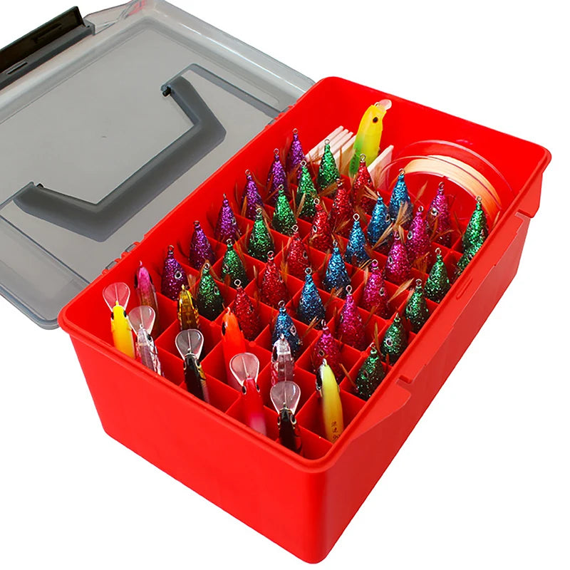 Fishing Storage Boxes Minnow Squid Jig Hard Bait Container Sea Egi Box Plastic Organizer Lure Tool Storage Case Fishing Tackle