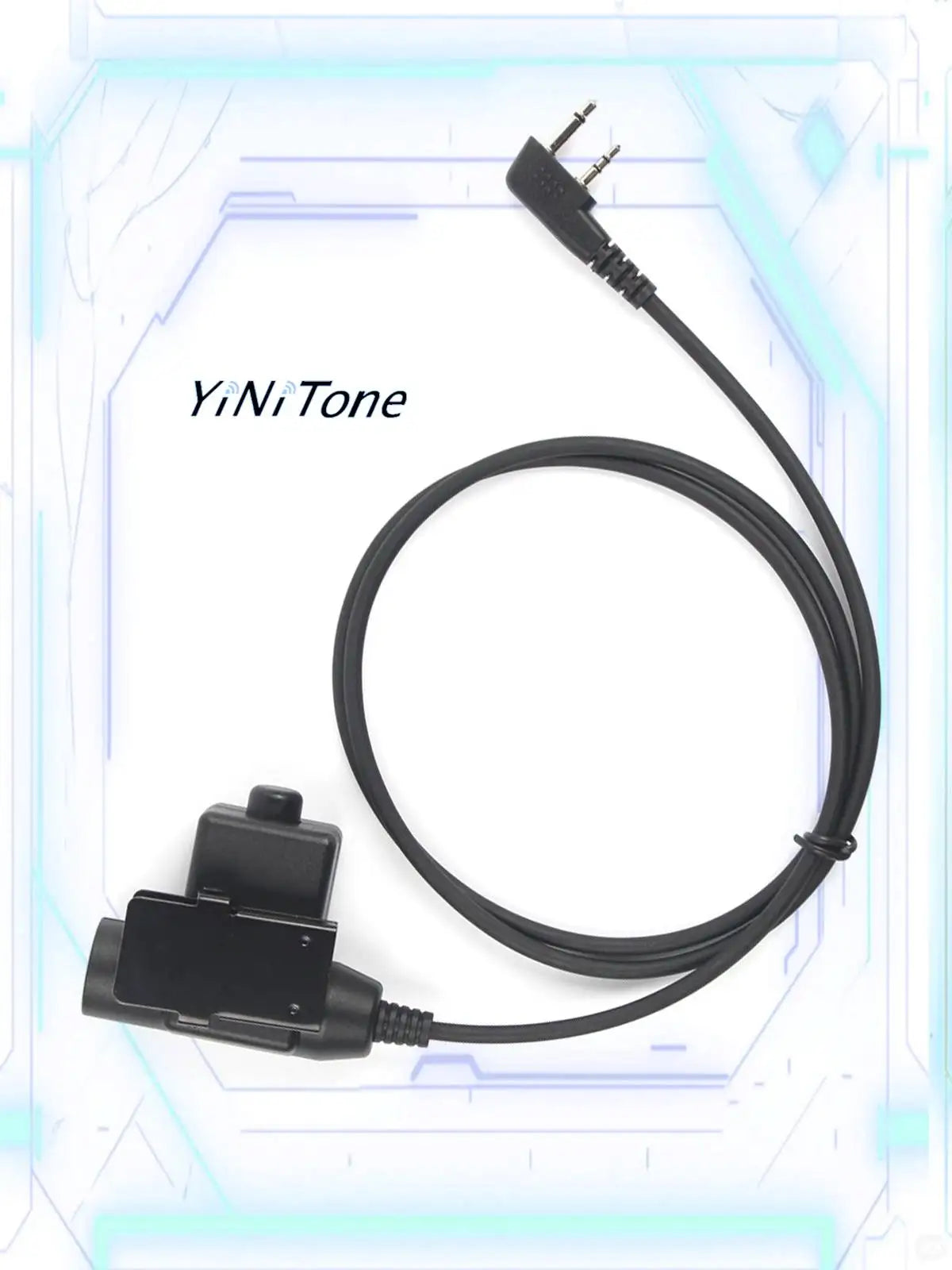 Headset Adapter Push to talk for ICOM IC-V8 V80 V82 Two Way Radio Standard 7.1mm Plug High Strength U94 PTT