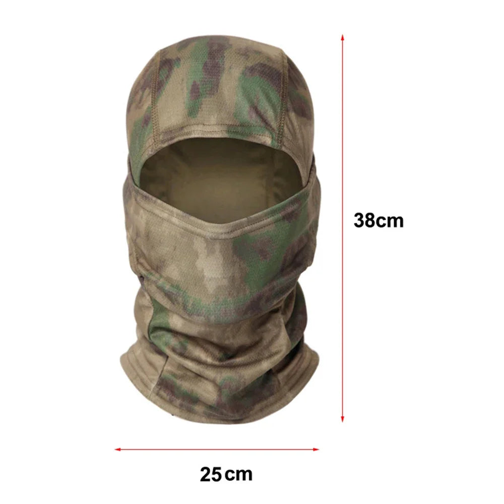 Multicam Tactical Balaclava Full Face Mask Shield Cover Cycling Airsoft Hunting Hat Camouflage Balaclava Scarf