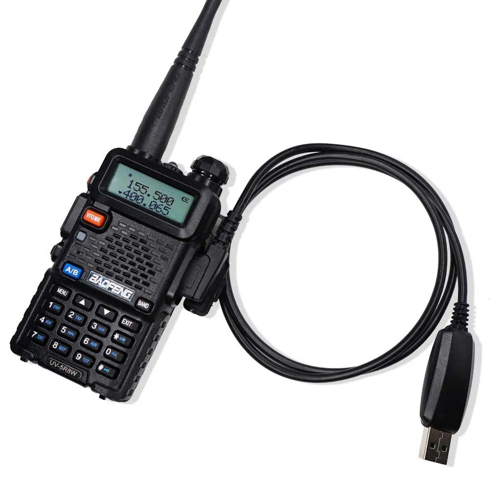 Baofeng Walkie Talkie Accessories 2 Pin Speaker Microphone USB Prorgarmming Cable Antenna Accessray For UV-5R BF888S UV-82 5RPRO