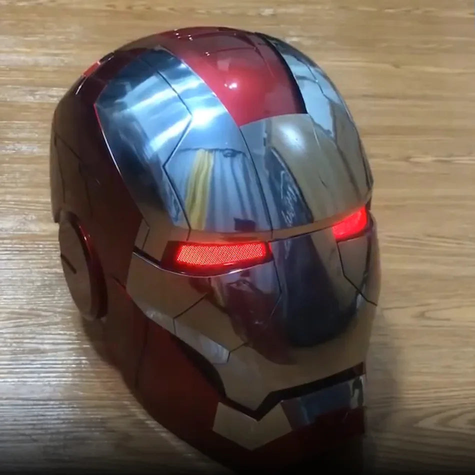 Marvel MK5 Helmet Cosplay Iron Man Electric Multi-piece Opening And Closing Voice Control Eyes Model Toy For Children Adult Gift