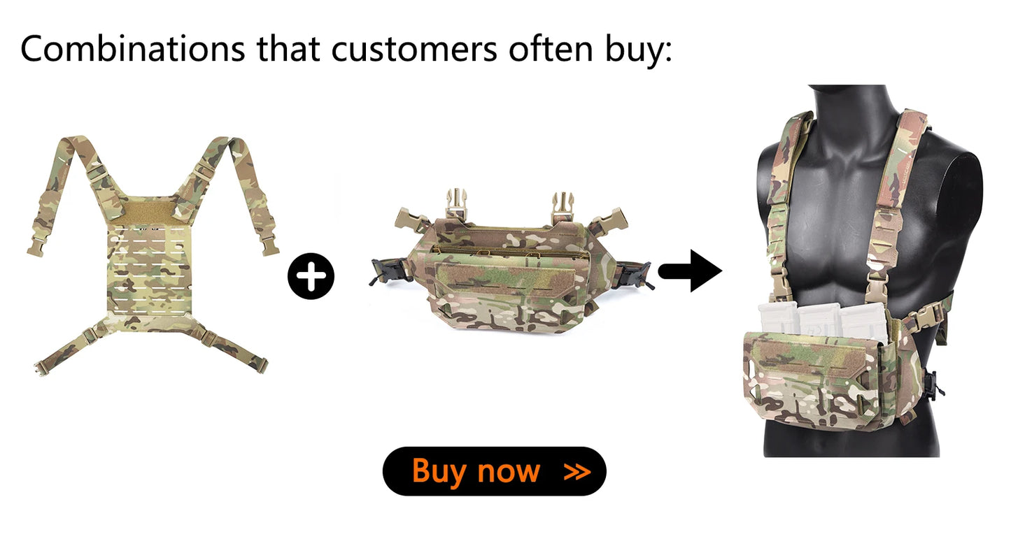 Tactical Gear MOLLE Backplane D3 SS MK Series Chest Hang General Camouflage Light Weight Hunting Equipment Accessory Outdoor