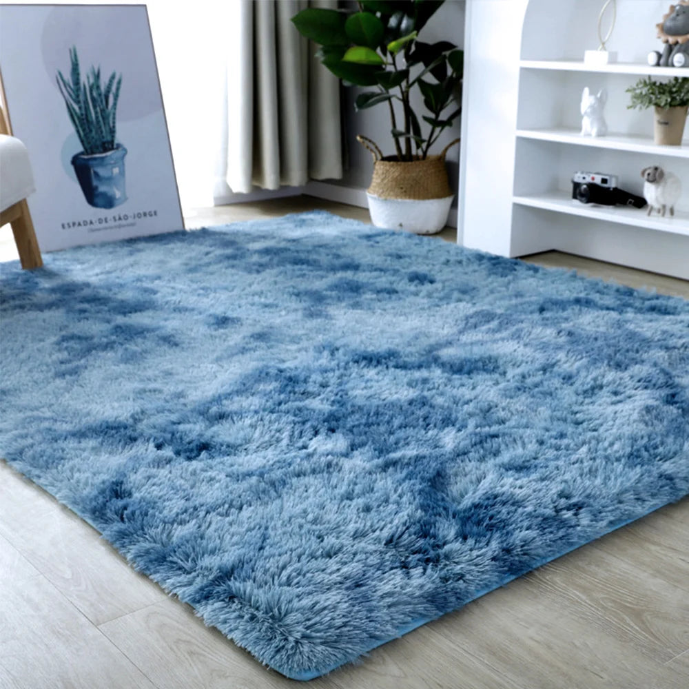 Plush Carpet Thick Bedroom Carpets Anti Slip Soft Rugs Large Rugs For Modern Living Room Long Hair Carpet Living Room Decoration