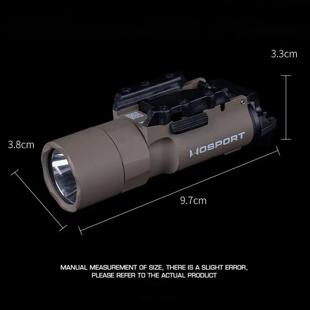 SF X300U Flashlight 800 Lumens Tactical Hunting Pistol Glock 17 19 Hanging Torch Outdoor Sports FAST Airsoft Helmet Light Gear