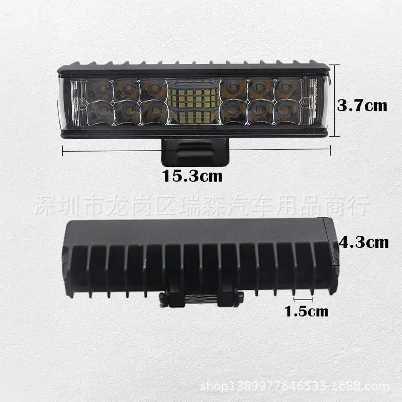 LED Work Off-road Lights Double-row Three-sided Spotlights Off-road Vehicles General LED Strip Lights