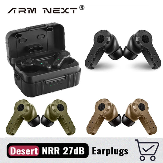 High Quality Shooting Electronic Earplugs, Military Tactical Earplugs Headphones Noise Canceling Active Hearing ProtectionNRR27