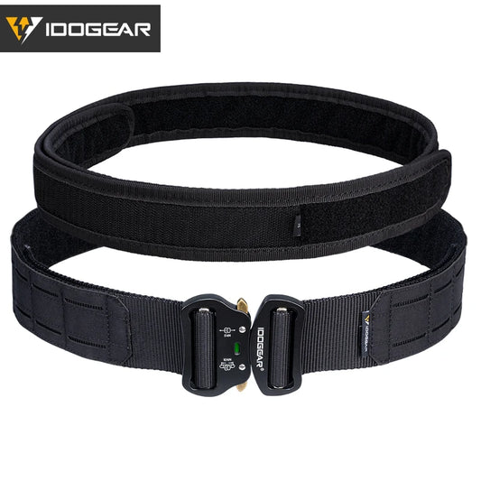 IDOGEAR 2 Inch Tactical Belt Quick Release Metal Buckle  MOLLE Mens Belts Camo 3415