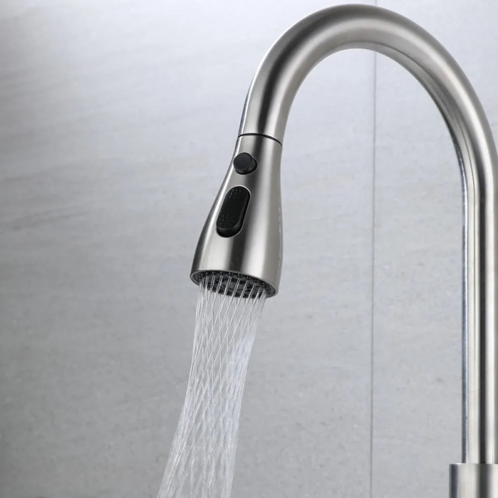 Kitchen Faucet Aerator 3 Modes Splash-Proof Bubbler Replaceable Water Tap Sink Mixer Tap Sprayer Head Pull Out Faucet Nozzle