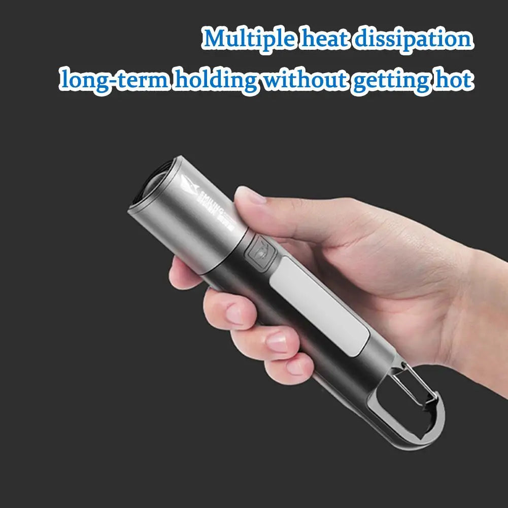 3-in-1 800 Lumen Bicycle Flashlight With Stand Usb Light Waterproof Super Zoom Cycling Rechargeable Led Bright W2c6