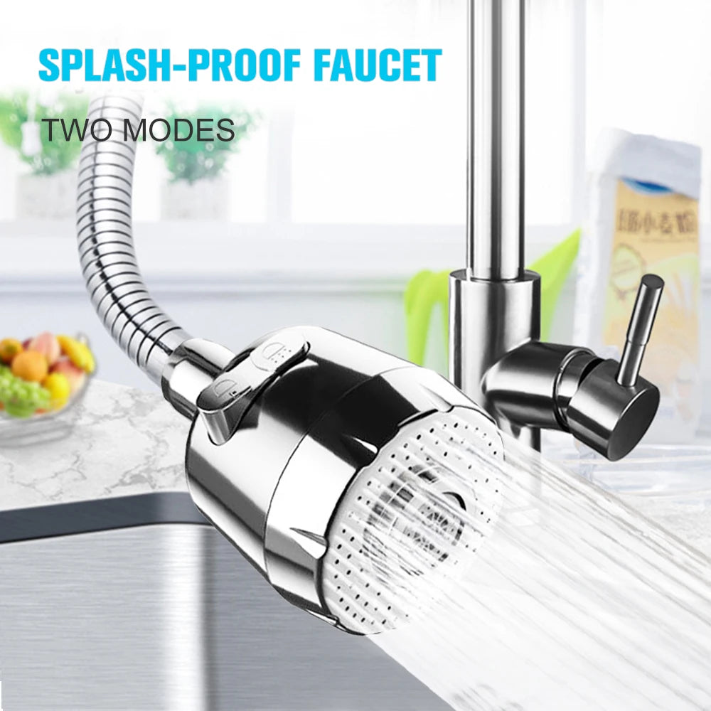 Dual Mode Kitchen Faucet Aerator 360 Degree Swivel Adjustable Sprayer Filter Diffuser Water Saving Nozzle Bath Faucet Connector