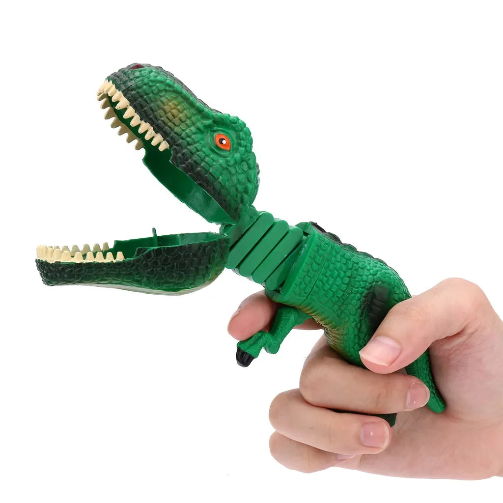 1PC Creative Funny Spoof Shark Telescopic Spring Manipulator Clip Bite Hand Dinosaur Prank Parent-child Interaction Toys