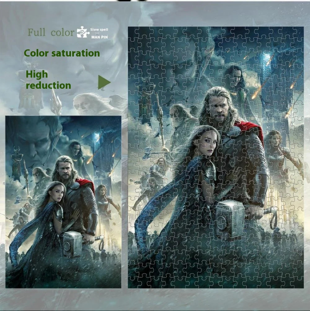 Marvel Puzzle 1000 Pieces, Wooden Adult And Children'S Toys 500 Pieces, 300 Pieces, Wholesale Scenery, One Piece Dropshipping