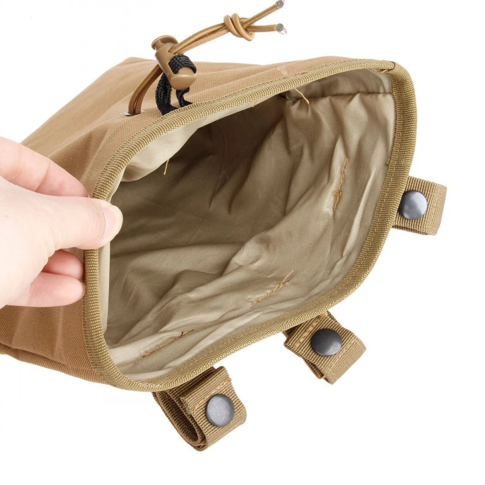 MOLLE Dump Pouch Tactical Mag Recovery Bag Drawstring Magazine Recycling Storage Pack Hunting Gear Holder