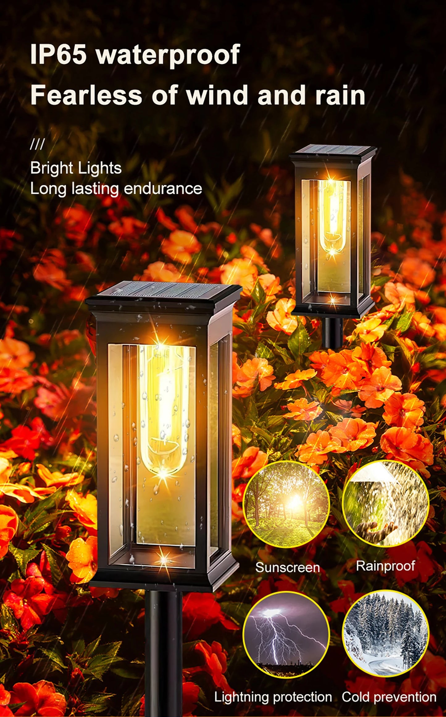 Solar Pathway Lights Outdoor Solar Pathway Garden Lamp Waterproof Landscape Lights Walkway Driveway Lawn Patio Garden Decor