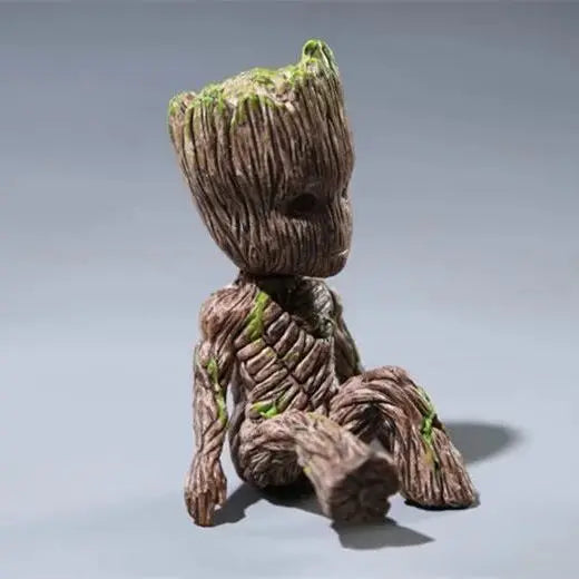 6Cm Groot Guardians of The Galaxy Tree Man Hreos Anime Mini Decorate Toys Action Figure Sitting Groot Kids Model Toys Gifts