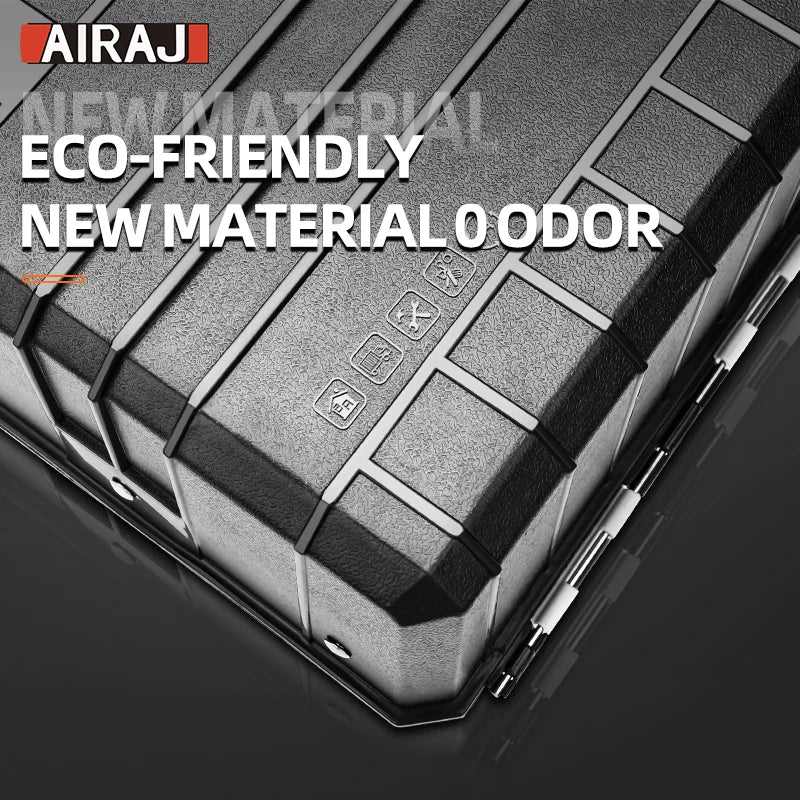 AIRAJ Car Repair Toolbox Abs Plastic Portable Thick Three-Layer Auto Repair Metal Parts And Hardware Tool Storage Box Hand Tools