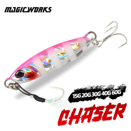 Magic Works Fishing Metal Jig 15G 20G 30G 40G 60G Fishing Goods 2024 Jig For Sea Artificial Fishing Gear Artificial Fishing Lure