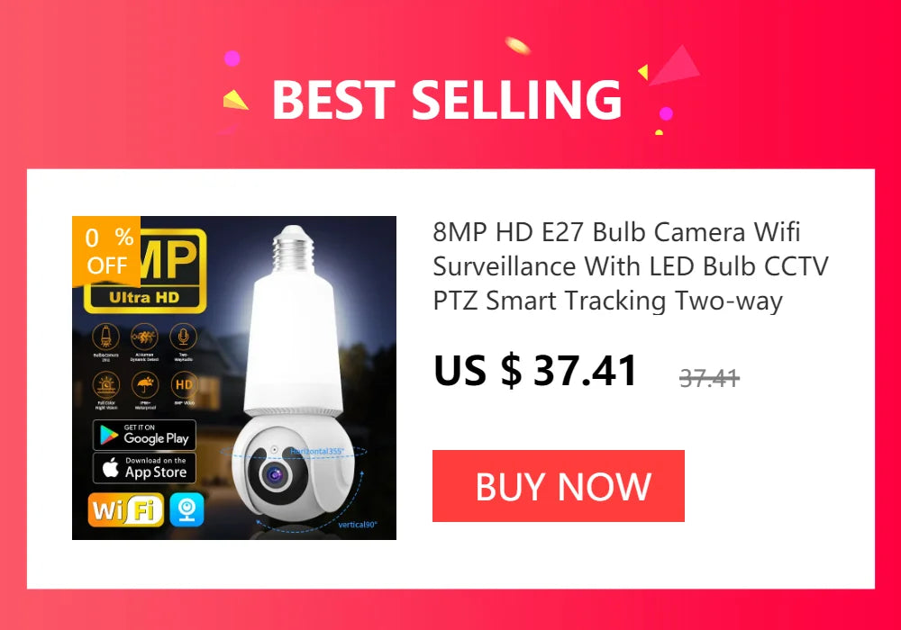 8MP 4K Dual Lens WiFi IP Camera Night Vision Ai Human Detect PTZ Outdoor Video Camara Wireless CCTV Security Protection Camera