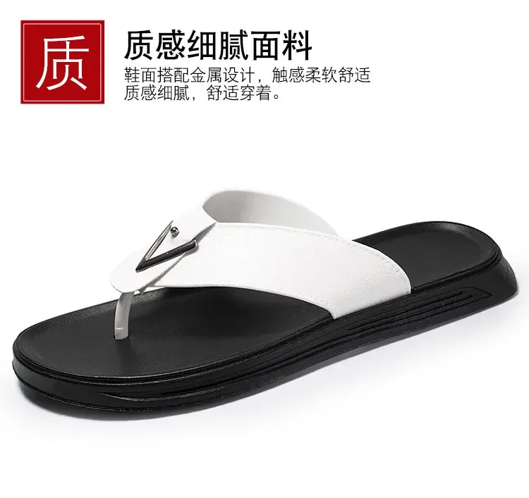 39-44Men's Flip-flops Outdoor Slippers Casual Beach Shoes Summer Slippers Men Luxury Sandals Fashion Shoes for Boy Free Shipping