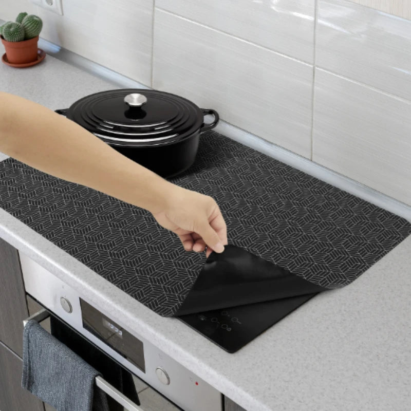 Silicone Induction Cooktop Protector Mat Fireproof Heat-resistant Mats Non-Slip Baking Plate Protection Pad Kitchen Accessories