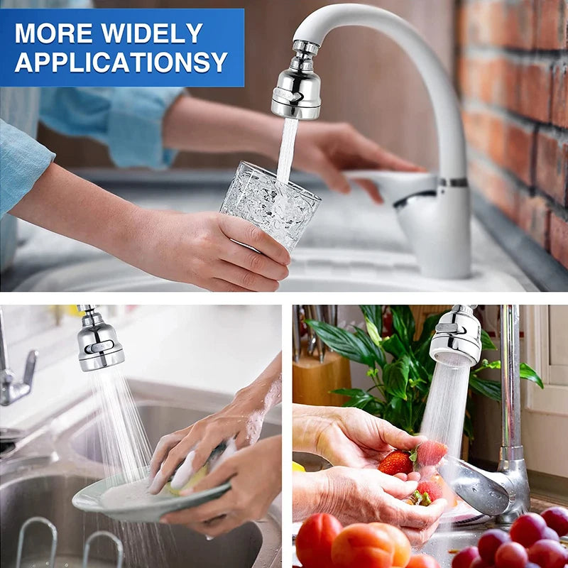 Zhangji Adjustable Swivel Kitchen Faucet 360 Degree Aerator Sprayer Filter Nozzle Diffuser Water Saving Bath Faucet Connector