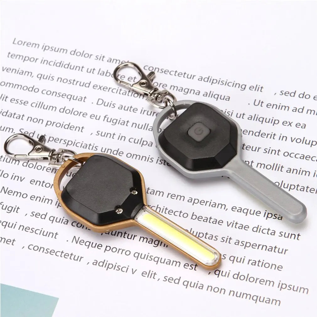 Mini COB LED Keychain Flashlight Emergency Light Mini Flashlight Torch Pocket Keychain Lights for Camping Hiking Emergency