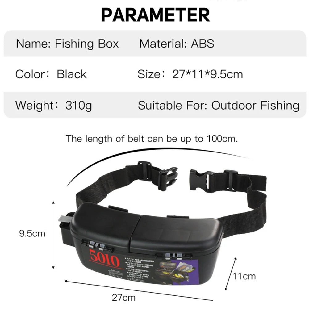 1 PC Portable Lure Waist Box Hanging Fishing Bait Storage Box Carrier Fishing Gear Accessories Dropship