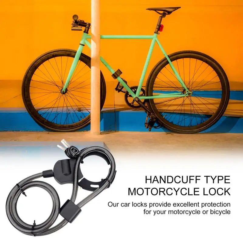 Anti-Theft Heavy Duty Security Lock Handcuff Lock for Scooters Bicycles Prams Scooter E-Scooter Motorcycle Cycling Equipment